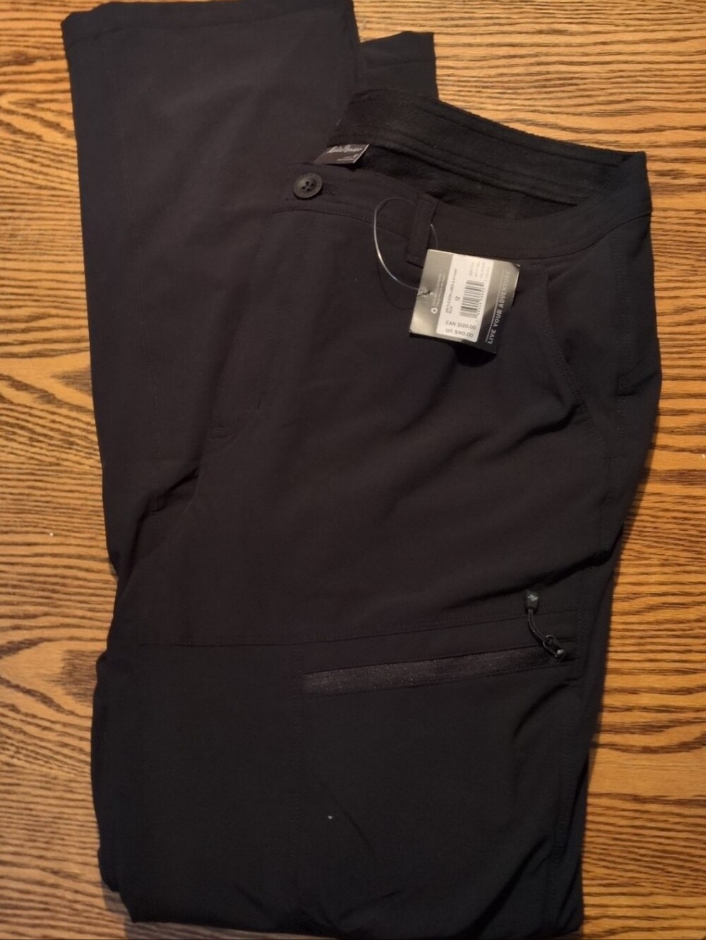 Eddie Bauer flexion fleece lined Storm repel pants